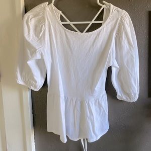 White UO blouse